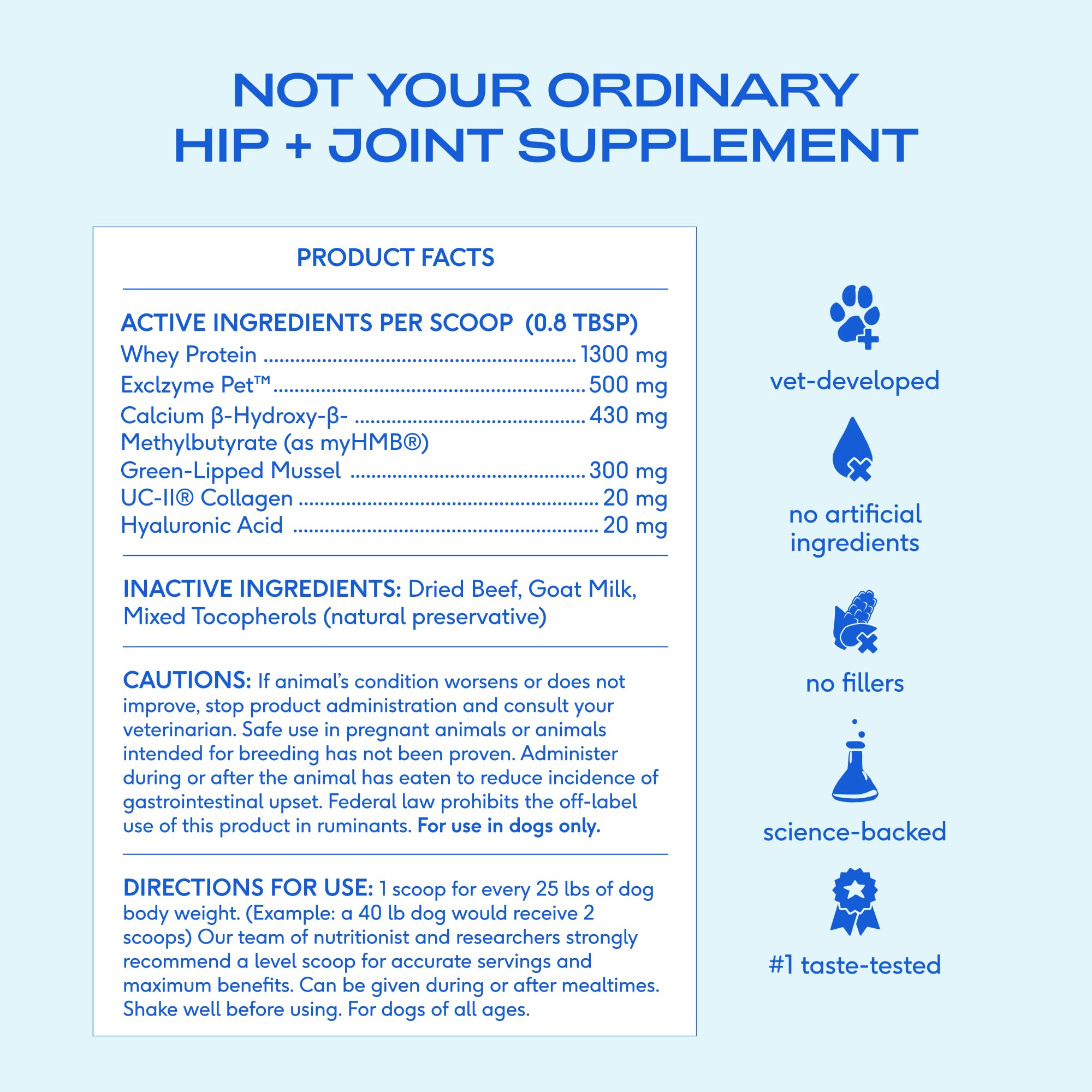 Native Pet Joint Health & Daily Wellness Pack: Hip & Joint Supplement for Dogs - Supports Joints, Cartilage, Muscles & Anti-Inflammatory & Dog Vitamins & Supplements - 11-in-1 Multivitamin Powder - 30 - Image 7