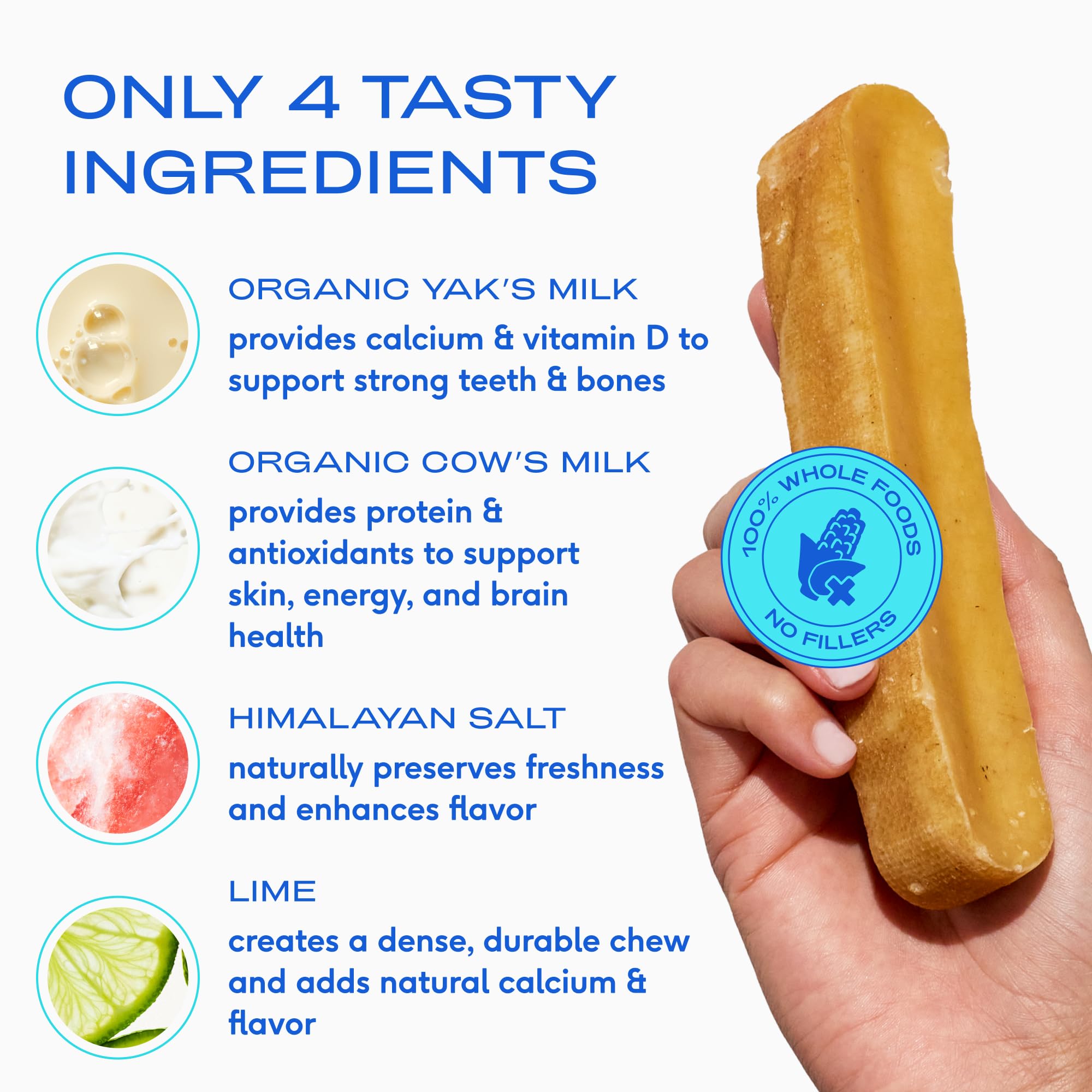 Native Pet Allergy Chews (30 Air-Dried Chews) & Yak Chew (5 Small Chews) - All Natural Dental Sticks Made with Yak Cheese - Soothing Itchy Skin & Digestive Support - Image 7