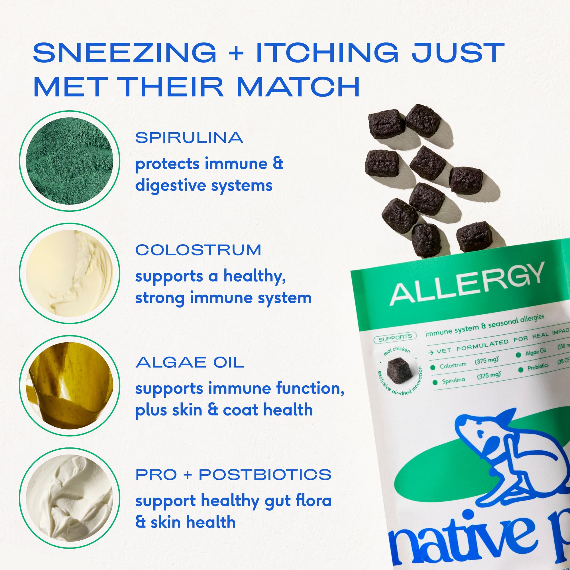 Native Pet Allergy Chews (30 Air-Dried Chews) & Yak Chew (5 Small Chews) - All Natural Dental Sticks Made with Yak Cheese - Soothing Itchy Skin & Digestive Support - Image 6