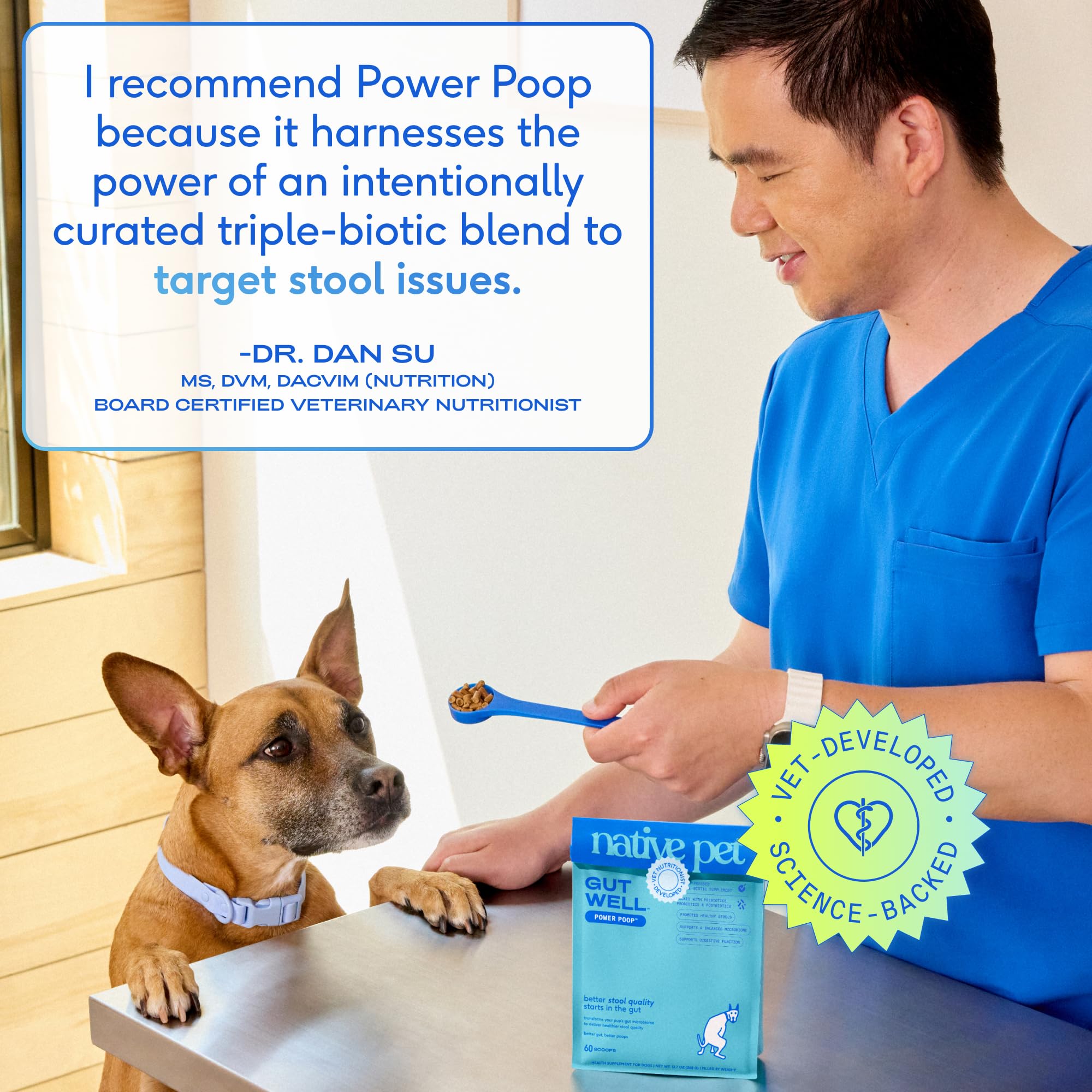 Native Pet Tummy & Immunity Bundle: 60 Scoop GutWell Power Poop - Digestive Enzymes & Fiber for Dogs & 120 Scoop Bovine Colostrum Powder for Dogs – Allergy, Immunity & Itchy Skin Relief - Image 6