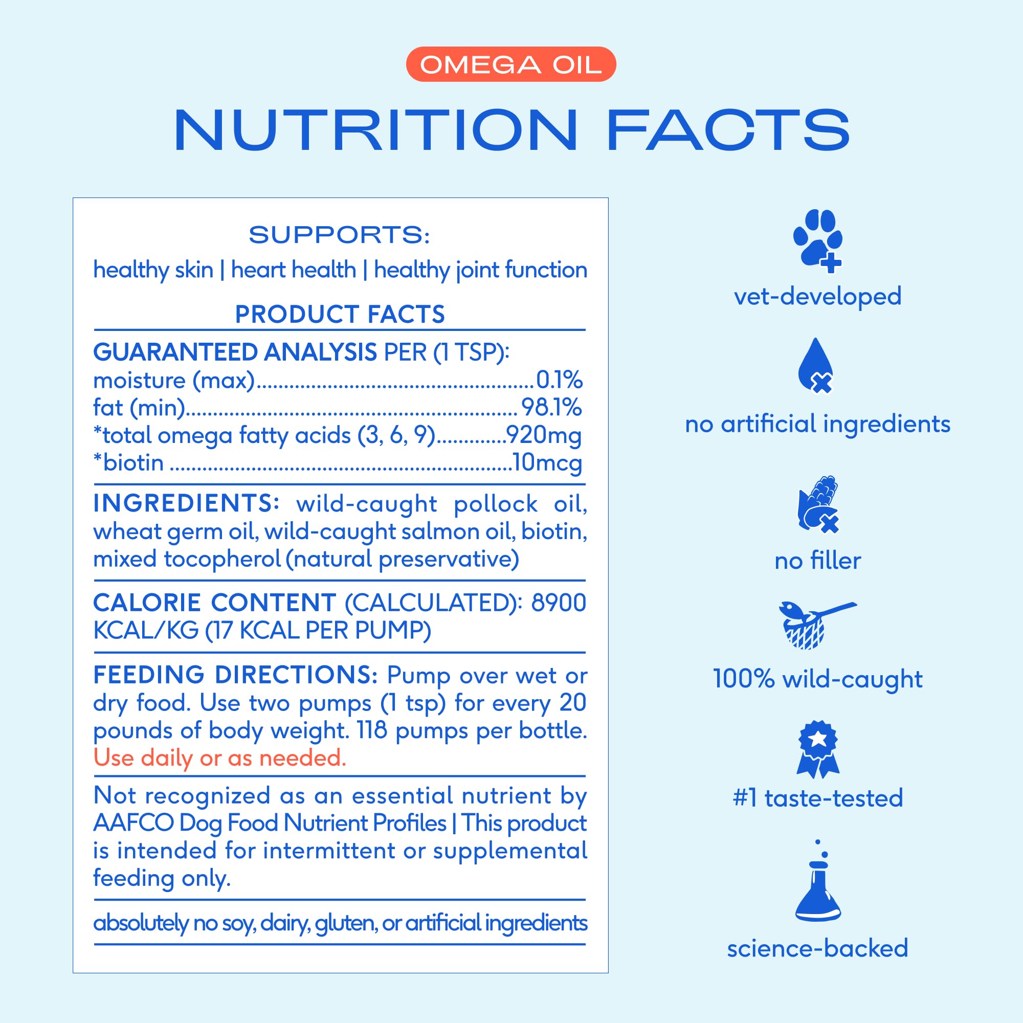 Native Pet Health & Wellness Bundle – 3 Large Yak Chews for Dental Health, 14 Oz. Daily Multivitamins for Immunity & 8 Oz. Omega-3 Fish Oil for Coat & Heart Support - Image 8